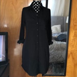 Abercrombie Black Shirt Dress: Small